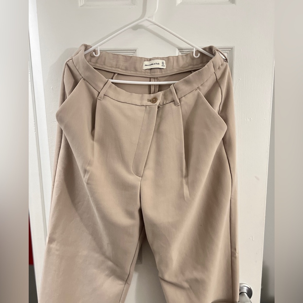 A&F Sloan Pant with asymmetrical zipper